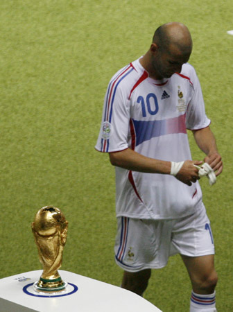 Tragic figure: Zidane