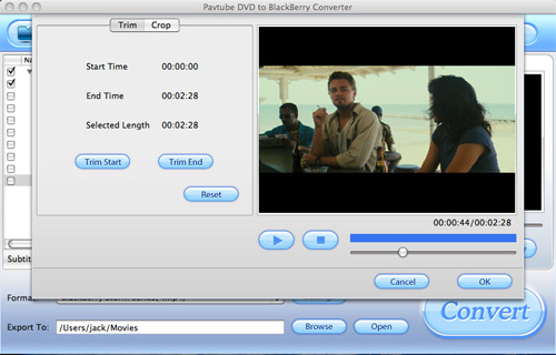 DVD to Blackberry Converter for Mac