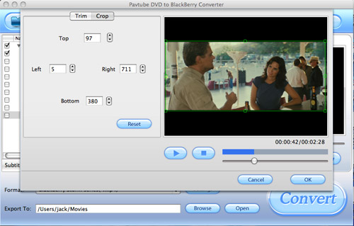 DVD to Blackberry Converter for Mac