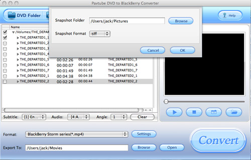 DVD to Blackberry Converter for Mac