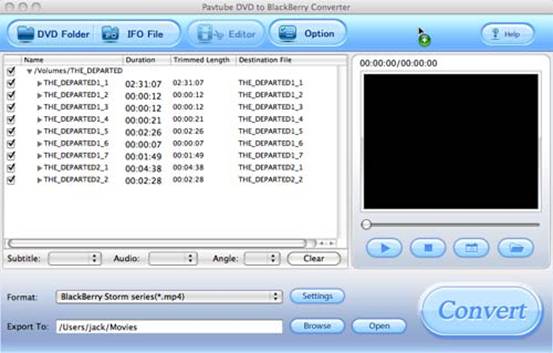 DVD to Blackberry Converter for Mac