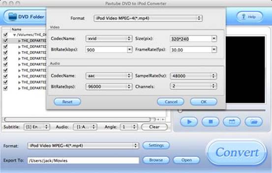 DVD to iPod Converter for Mac