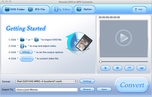 DVD to MP4 Converter for Mac