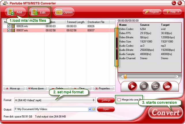 MTS Converter