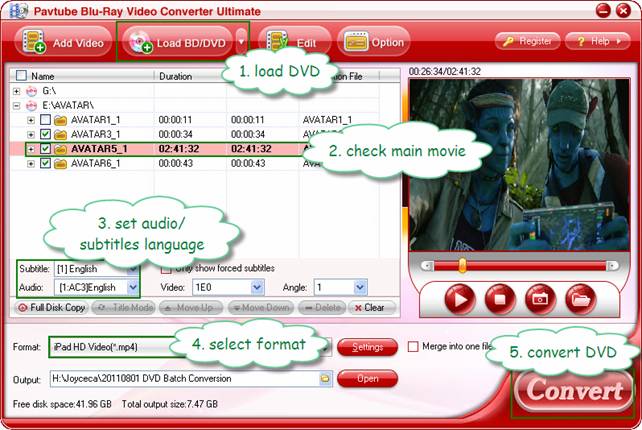 dvd batch processing