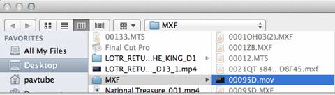 convert mxf to prores422