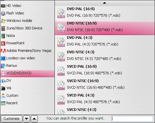 Convert m2ts to vob