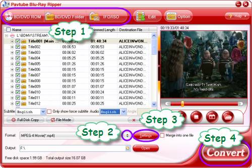 blu-ray DVD to Optoma PK301 PK201