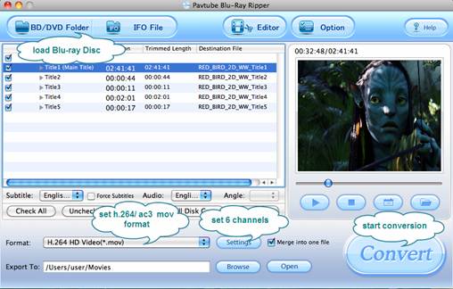 Blu-Ray to Apple TV Converter Dolby Digital 5.1 movies