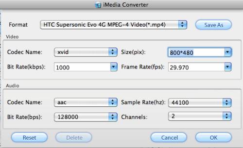 blu-ray to HTC Evo 4G Mac