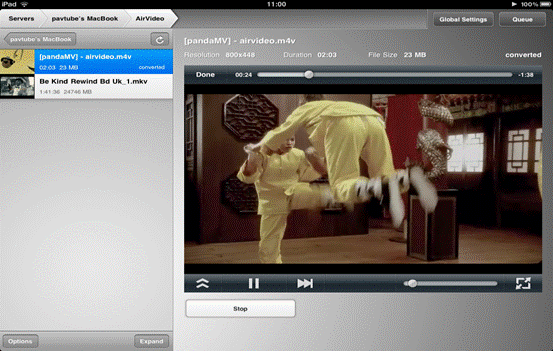 stream videos to iPad 2