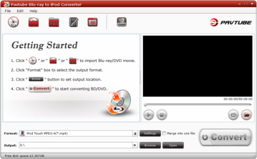 Windows 7 Pavtube Blu-ray to iPod Converter 4.09 full