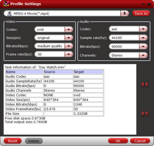 chewtune profile settings 