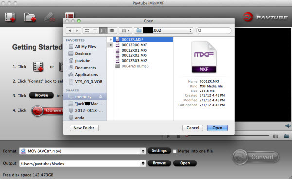 imixmxf import multi track mxf