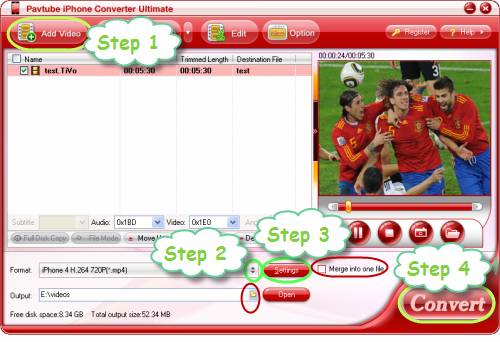 How to watch FIFA World Cup 2010 TiVo recordings on iPhone 4?