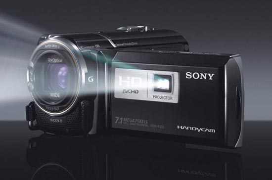 Sony camcorder has a projector for viewing 60-inch videos