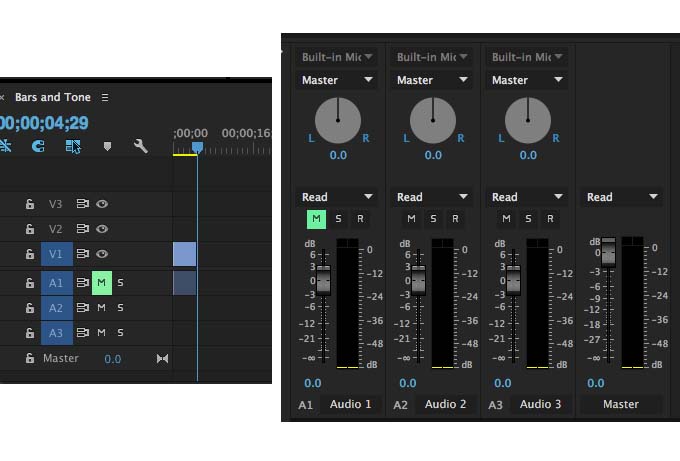 mute tracks