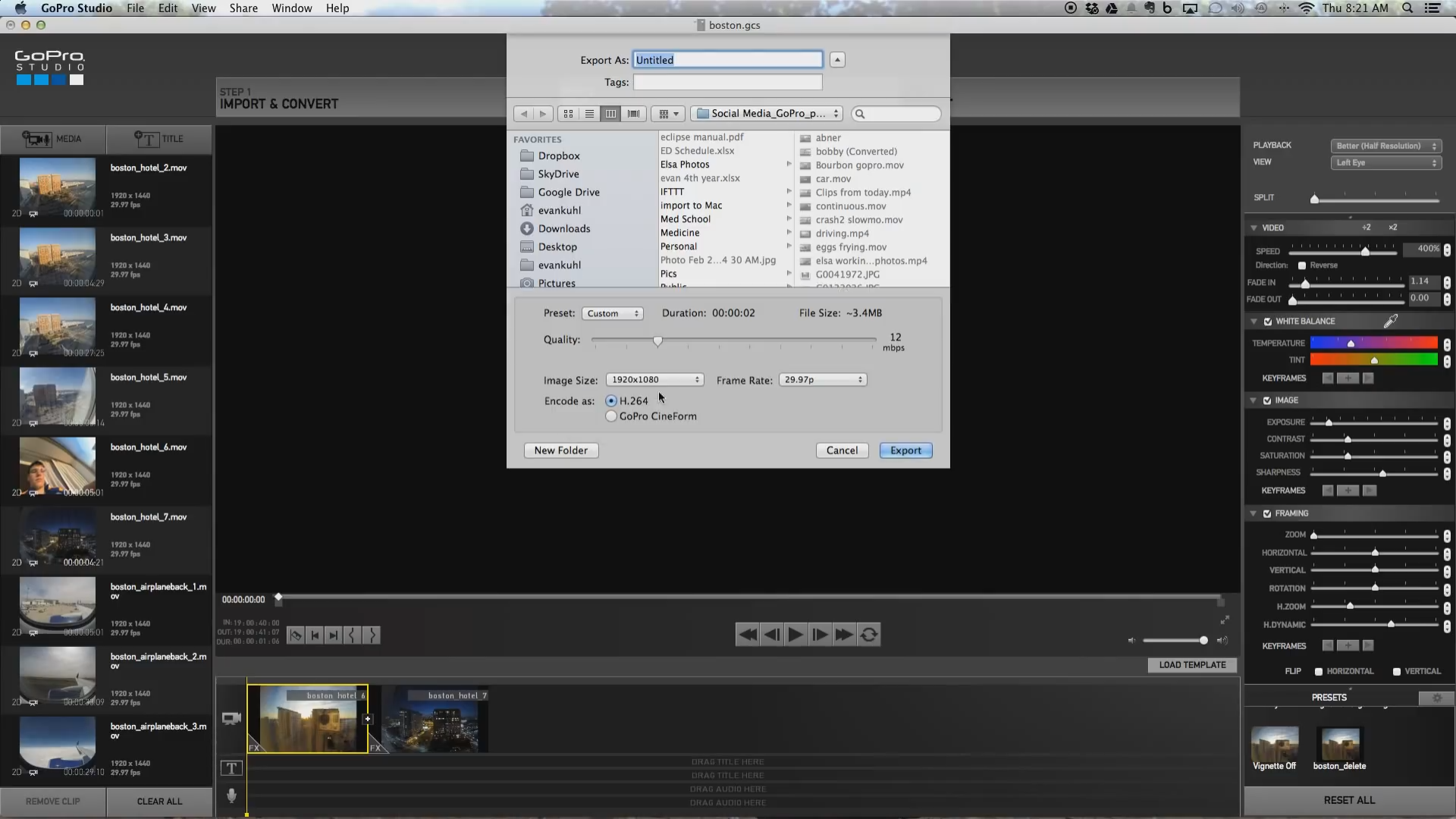Export GoPro file to iMovie/FCP/Premiere/Avid/Vegas
