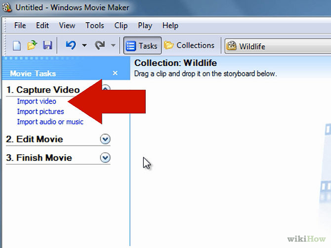 utilizzo di file di dati mpeg in Windows Movie Maker